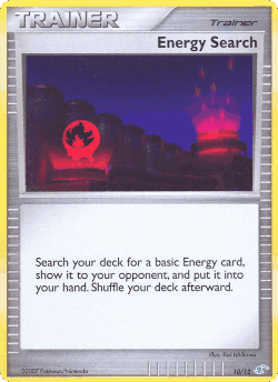 Energy Search Pokémon TCG card art