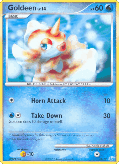 Goldeen Pokémon TCG card art