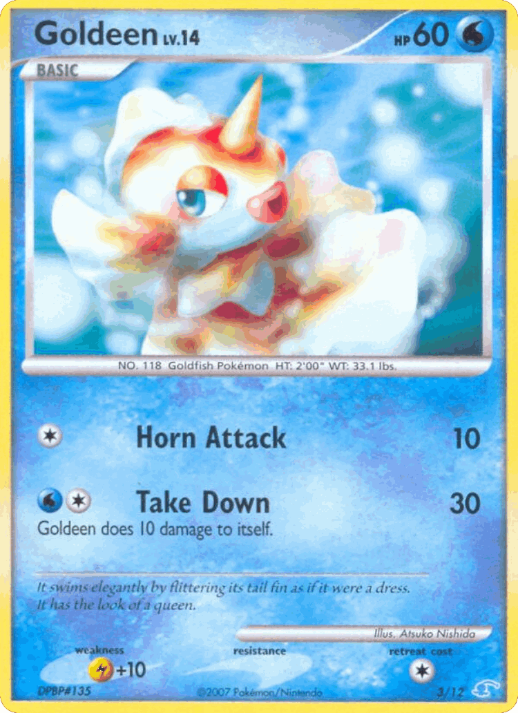 Goldeen #3 from DP Trainer Kit Manaphy - Common - Illustrated by Atsuko Nishida
