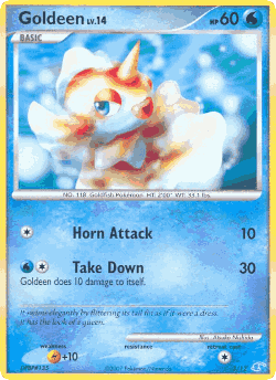 Goldeen Pokémon TCG card art