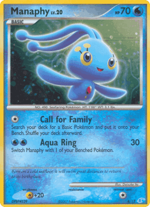 Manaphy Pokémon TCG card art