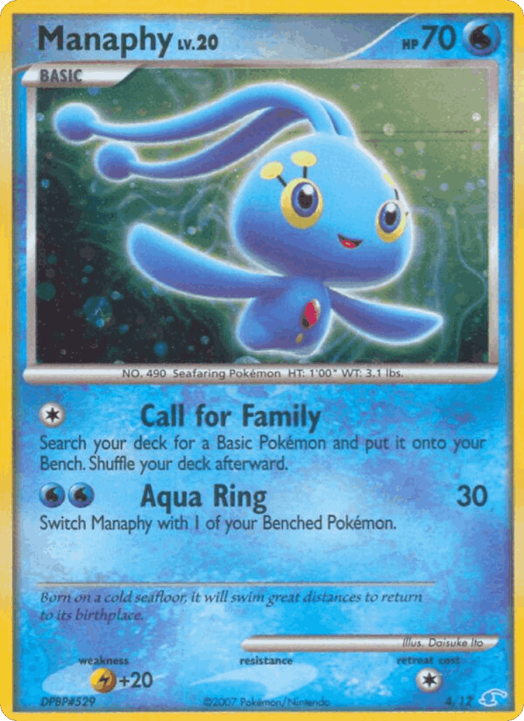 Manaphy #4 from DP Trainer Kit Manaphy - Common - Illustrated by Daisuke Ito