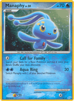 Manaphy Pokémon TCG card art