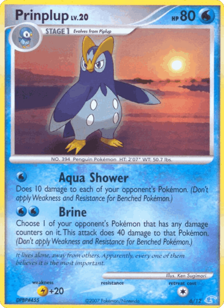 Prinplup #6 from DP Trainer Kit Manaphy - Common - Illustrated by Ken Sugimori