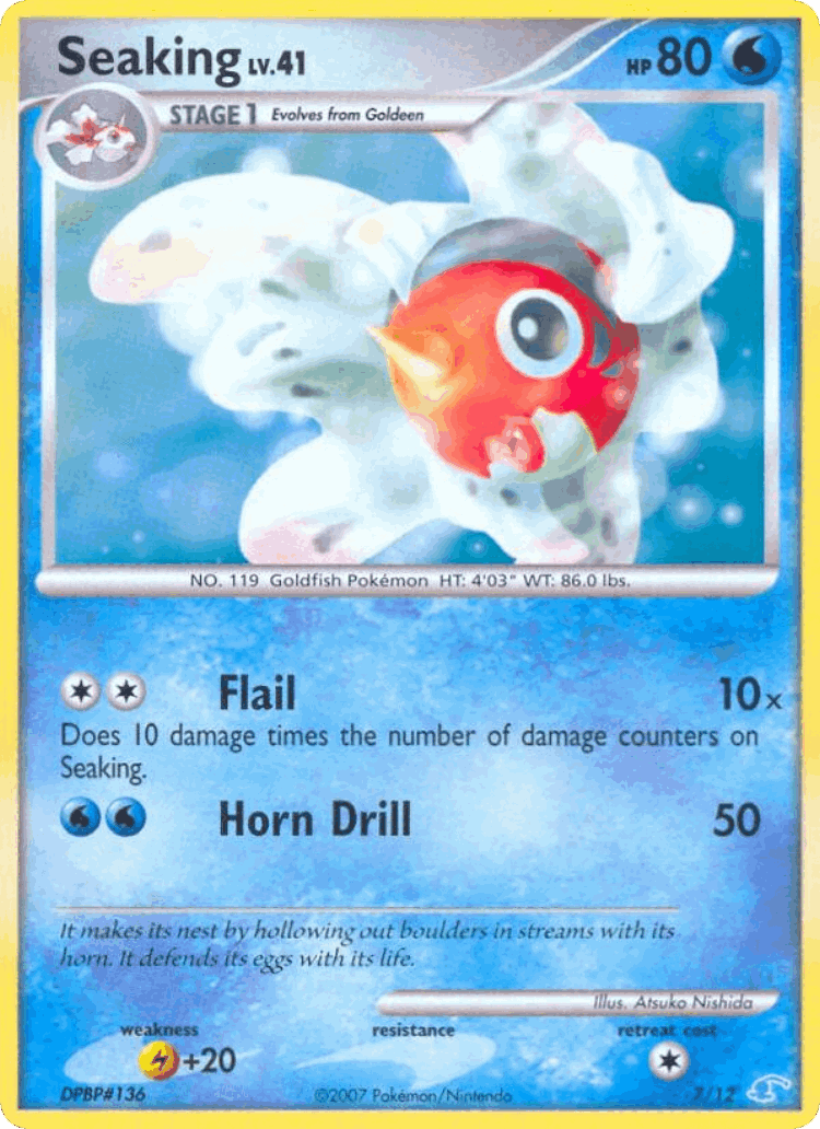 Seaking #7 from DP Trainer Kit Manaphy - Common - Illustrated by Atsuko Nishida