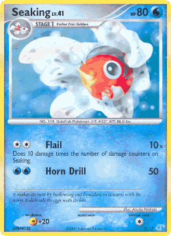 Seaking Pokémon TCG card art