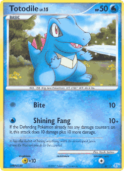 Totodile Pokémon TCG card art