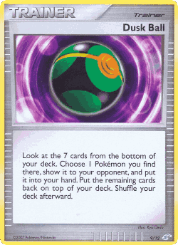 Dusk Ball Pokémon TCG card art