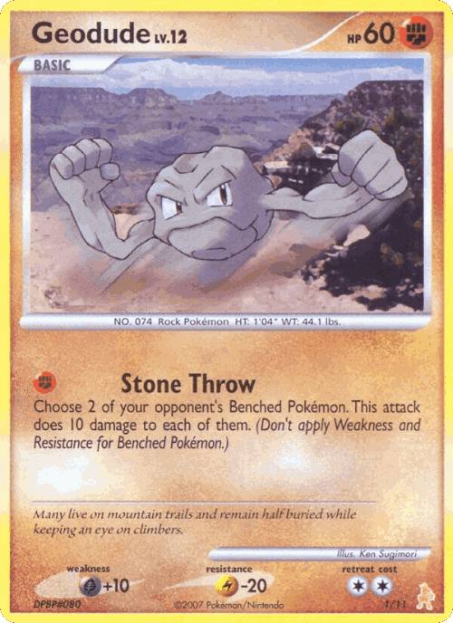 Geodude Pokémon TCG card art