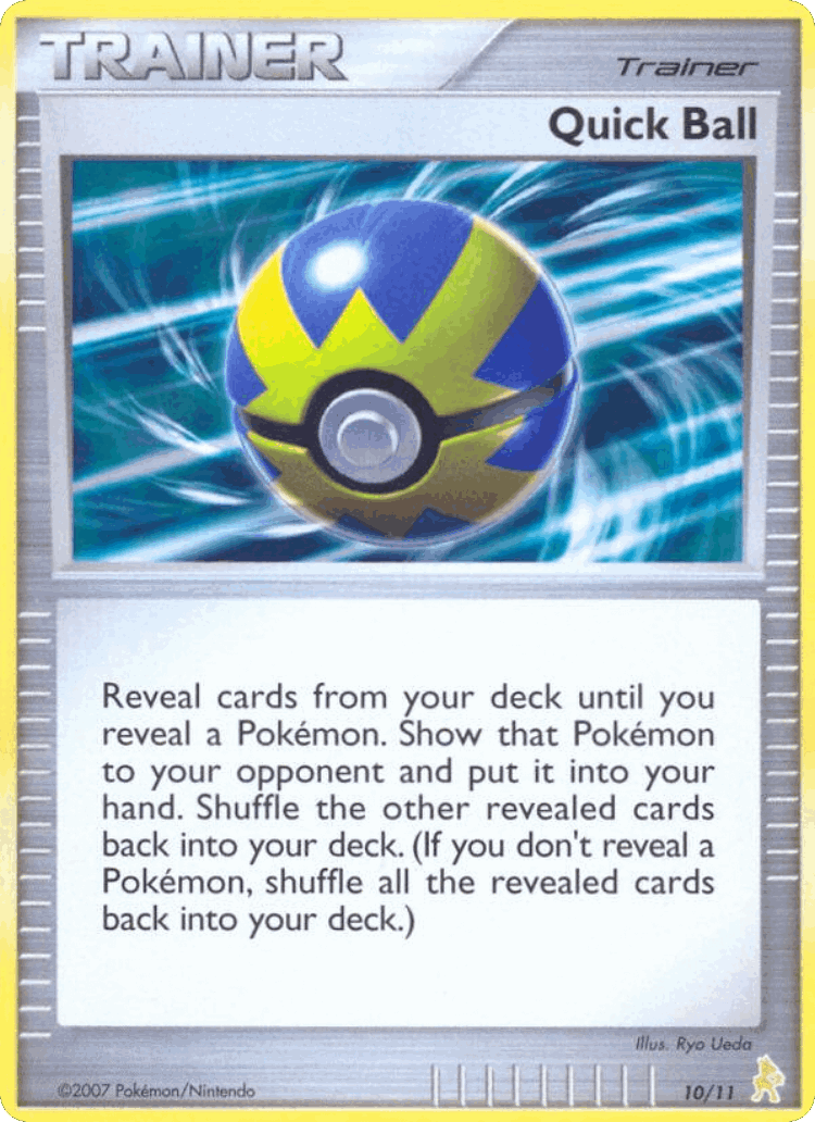 Quick Ball #10 from DP Trainer Kit Lucario - Common - Illustrated by Ryo Ueda