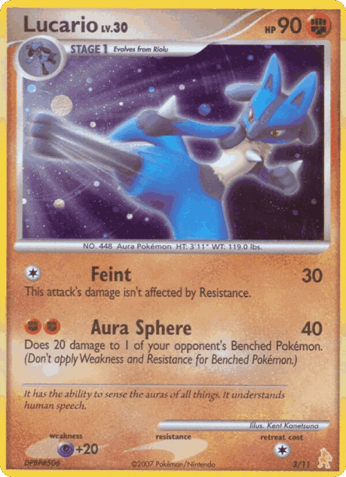 Lucario Pokémon TCG card art
