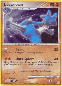 Lucario Pokémon TCG card art