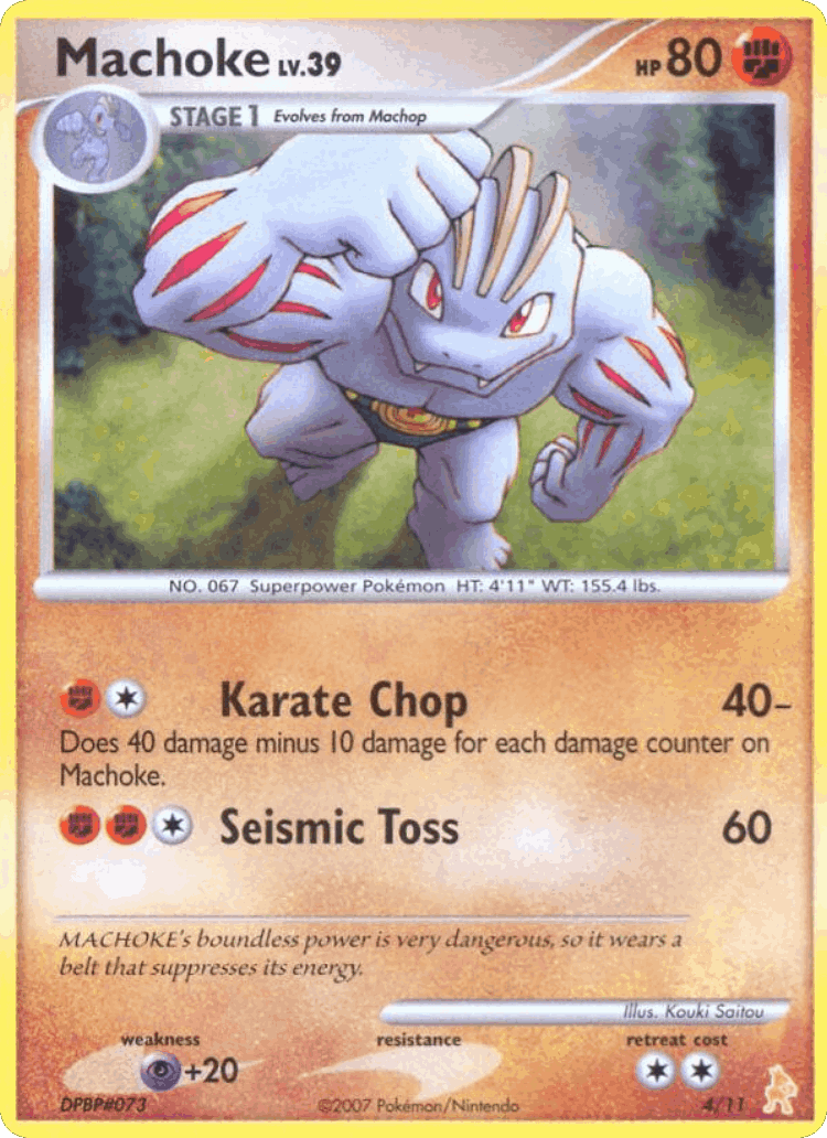 Machoke #4 from DP Trainer Kit Lucario - Common - Illustrated by Kouki Saitou