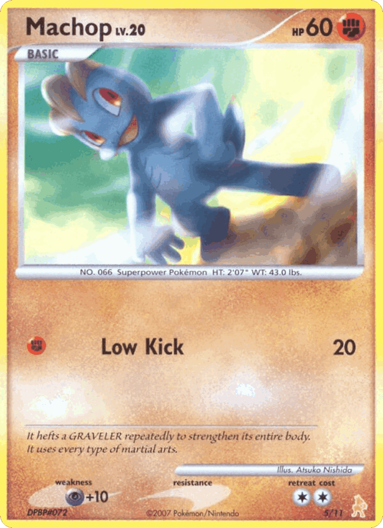 Machop #5 from DP Trainer Kit Lucario - Common - Illustrated by Atsuko Nishida