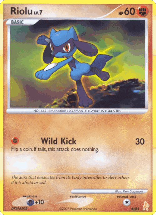 Riolu Pokémon TCG card art