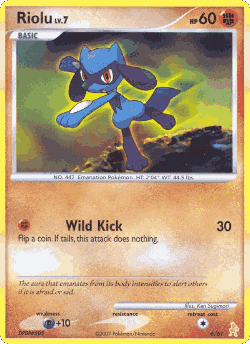Riolu Pokémon TCG card art
