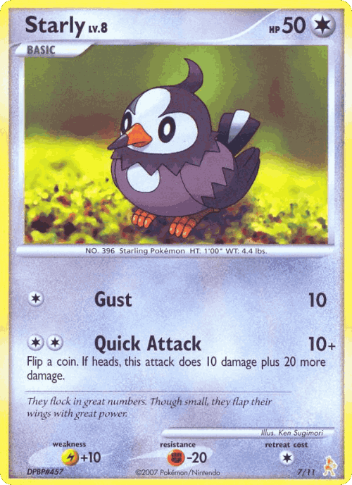 Starly Pokémon TCG card art