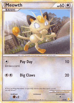 Meowth Pokémon TCG card art