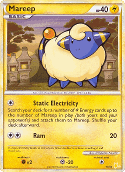 Mareep Pokémon TCG card art