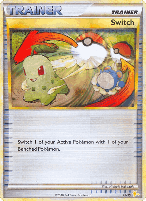 Switch #24 from HGSS Trainer Kit Raichu - Common - Illustrated by Hideaki Hakozaki