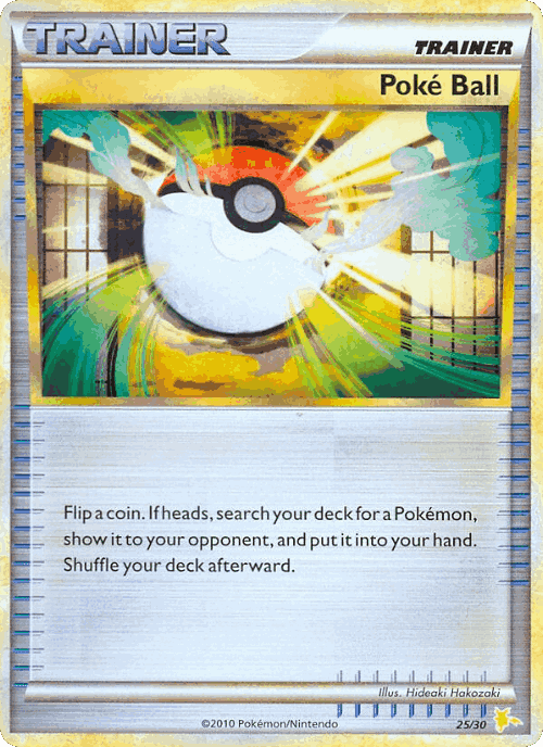 Poké Ball #25 from HGSS Trainer Kit Raichu - Common - Illustrated by Hideaki Hakozaki