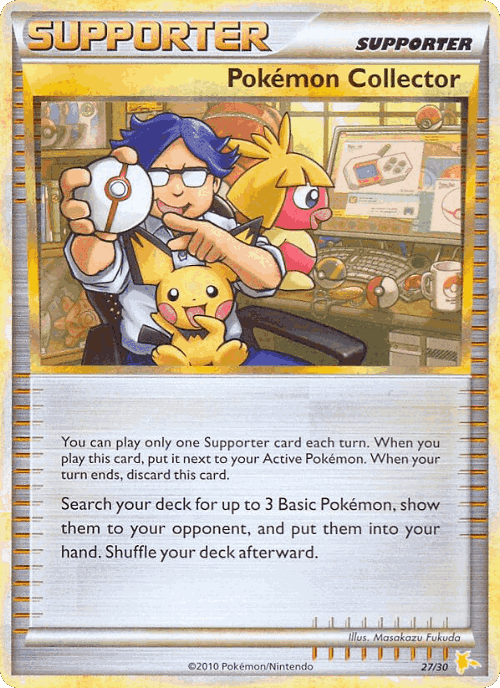 Pokémon Collector #27 from HGSS Trainer Kit Raichu - Common - Illustrated by Masakazu Fukuda