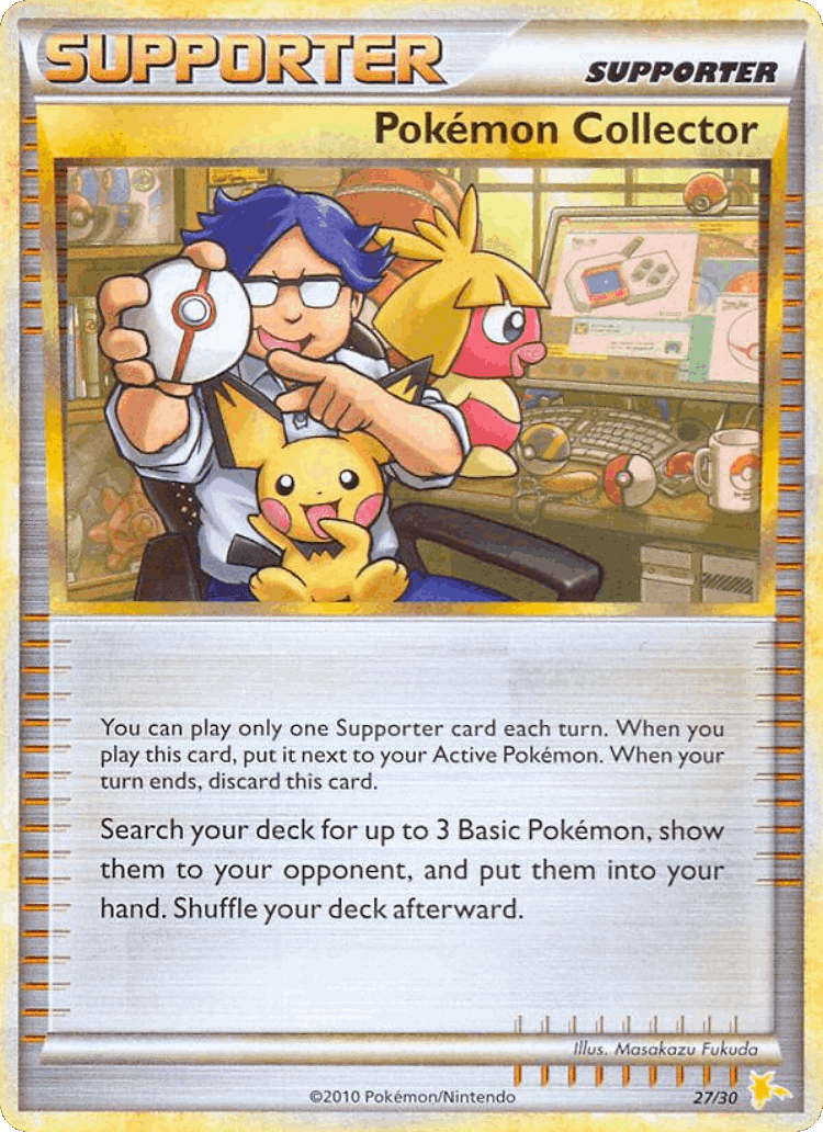 Pokémon Collector #27 from HGSS Trainer Kit Raichu - Common - Illustrated by Masakazu Fukuda