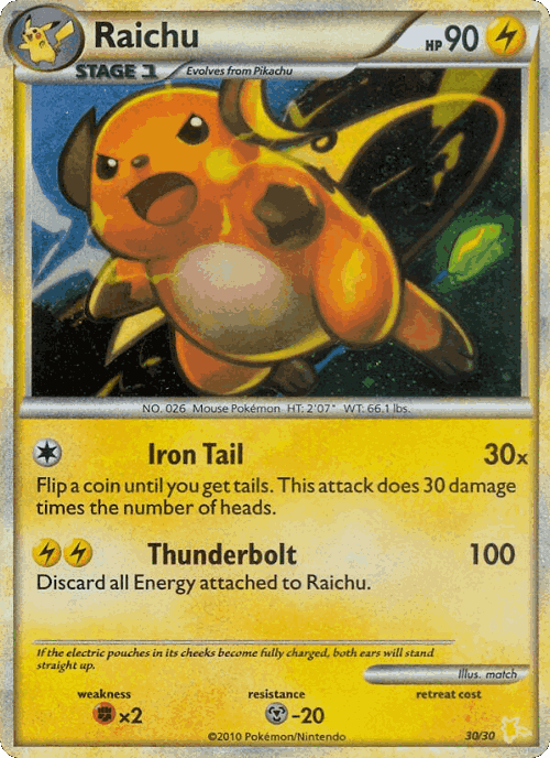 Raichu 30, HGSS Trainer Kit Raichu