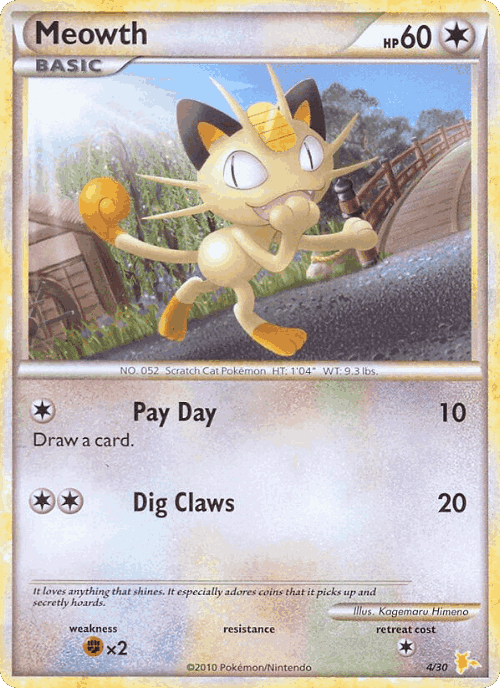Meowth Pokémon TCG card art