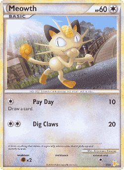 Meowth Pokémon TCG card art