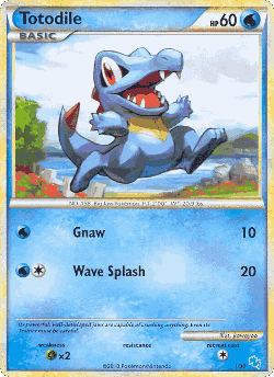 Totodile Pokémon TCG card art
