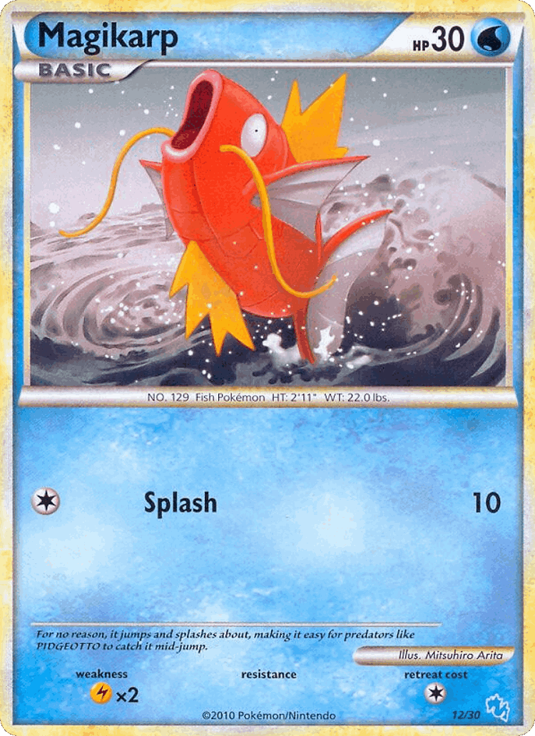 Magikarp #12 from HGSS Trainer Kit Gyarados - Common - Illustrated by Mitsuhiro Arita