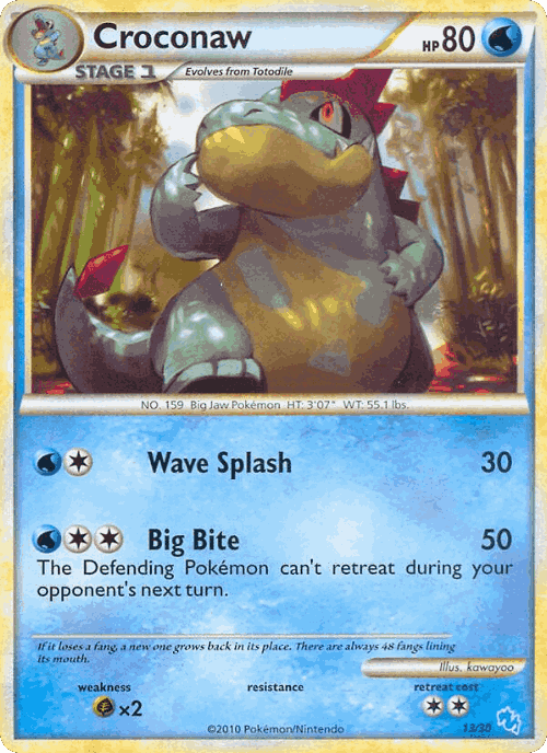 Croconaw Pokémon TCG card art