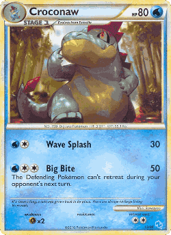 Croconaw Pokémon TCG card art