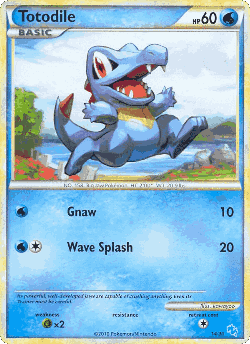 Totodile Pokémon TCG card art
