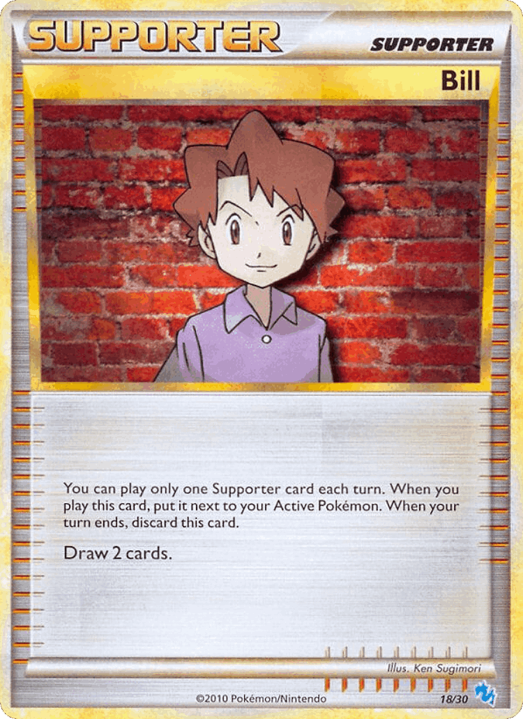 Bill #18 from HGSS Trainer Kit Gyarados - Common - Illustrated by Ken Sugimori