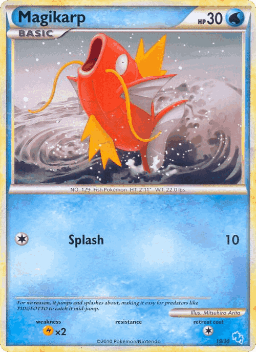 Magikarp #19 from HGSS Trainer Kit Gyarados - Common - Illustrated by Mitsuhiro Arita