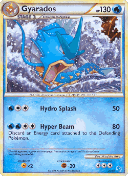 Gyarados Pokémon TCG card art