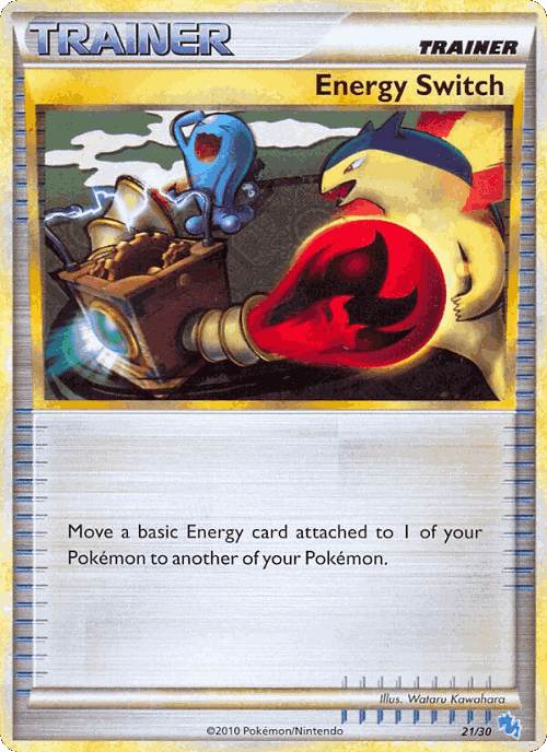 Energy Switch #21 from HGSS Trainer Kit Gyarados - Common - Illustrated by Wataru Kawahara