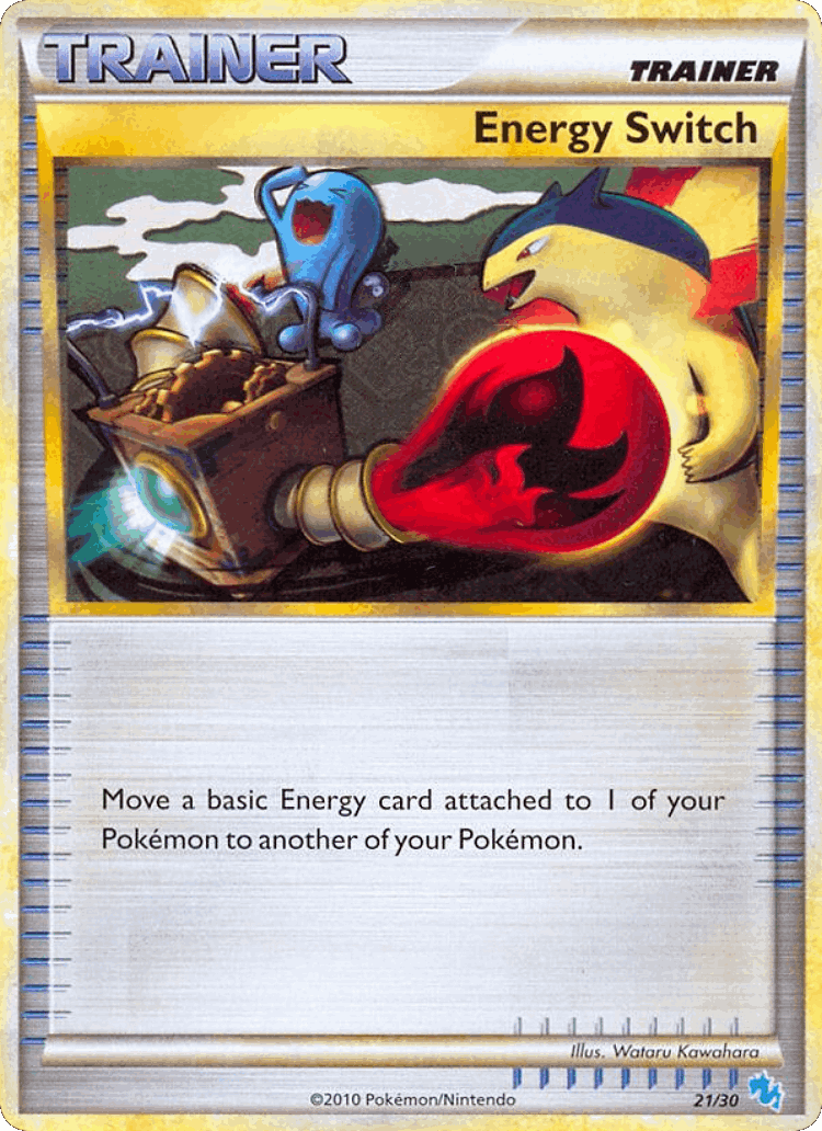 Energy Switch #21 from HGSS Trainer Kit Gyarados - Common - Illustrated by Wataru Kawahara
