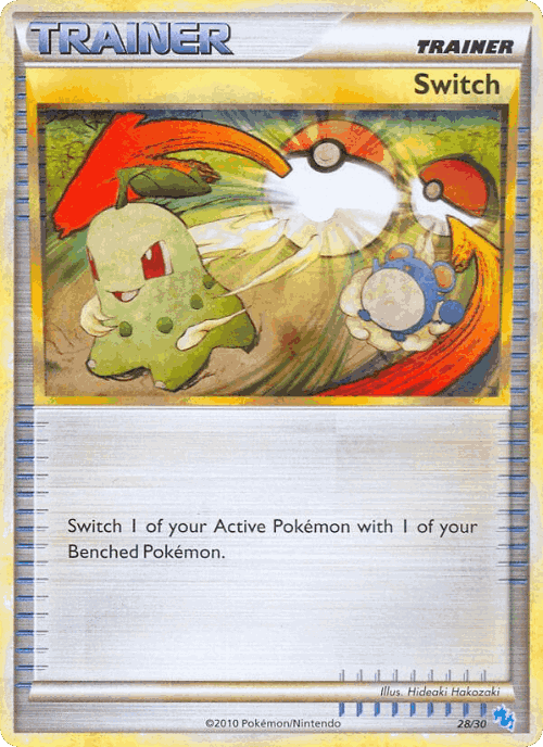 Switch #28 from HGSS Trainer Kit Gyarados - Common - Illustrated by Hideaki Hakozaki