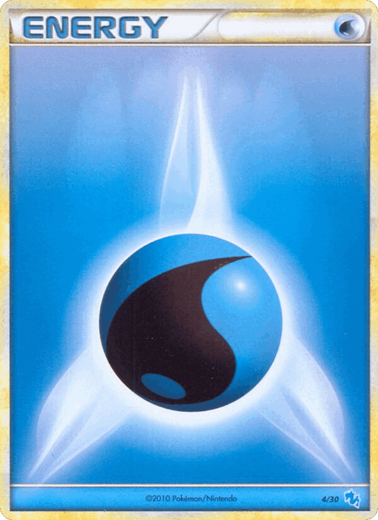Water Energy #4 from HGSS Trainer Kit Gyarados - Common