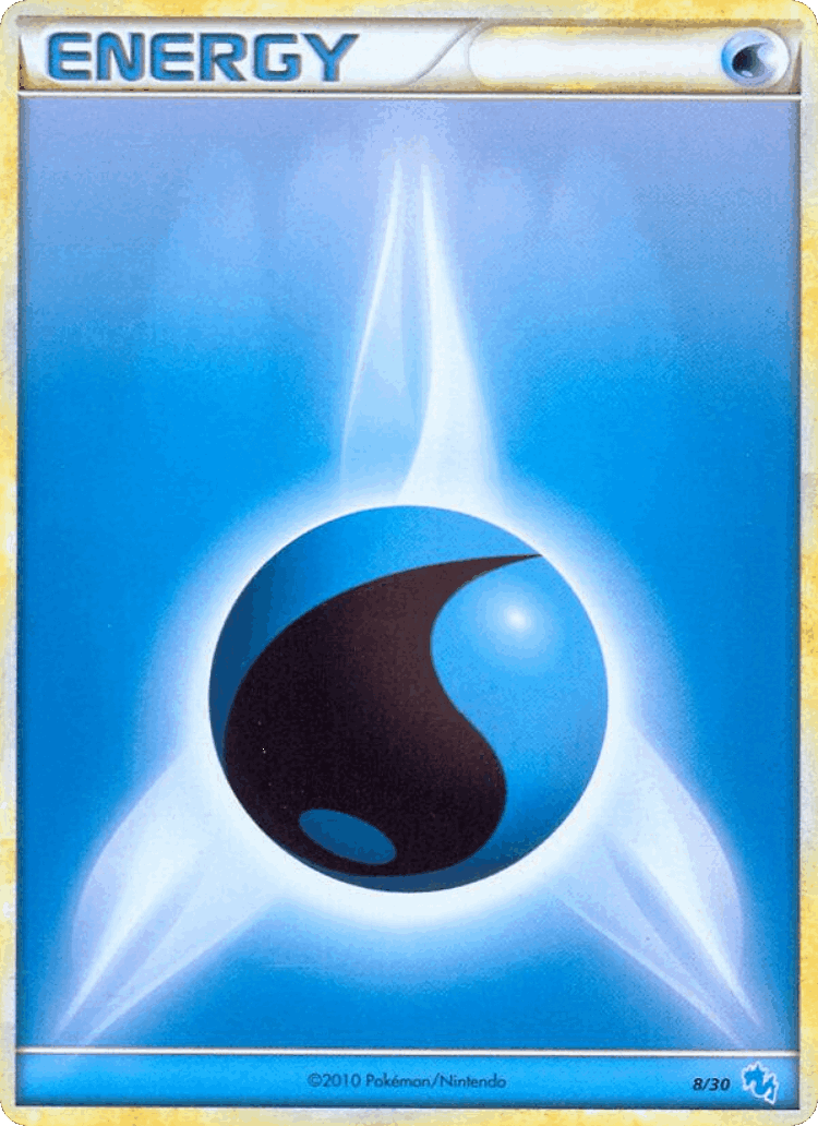 Water Energy #8 from HGSS Trainer Kit Gyarados - Common