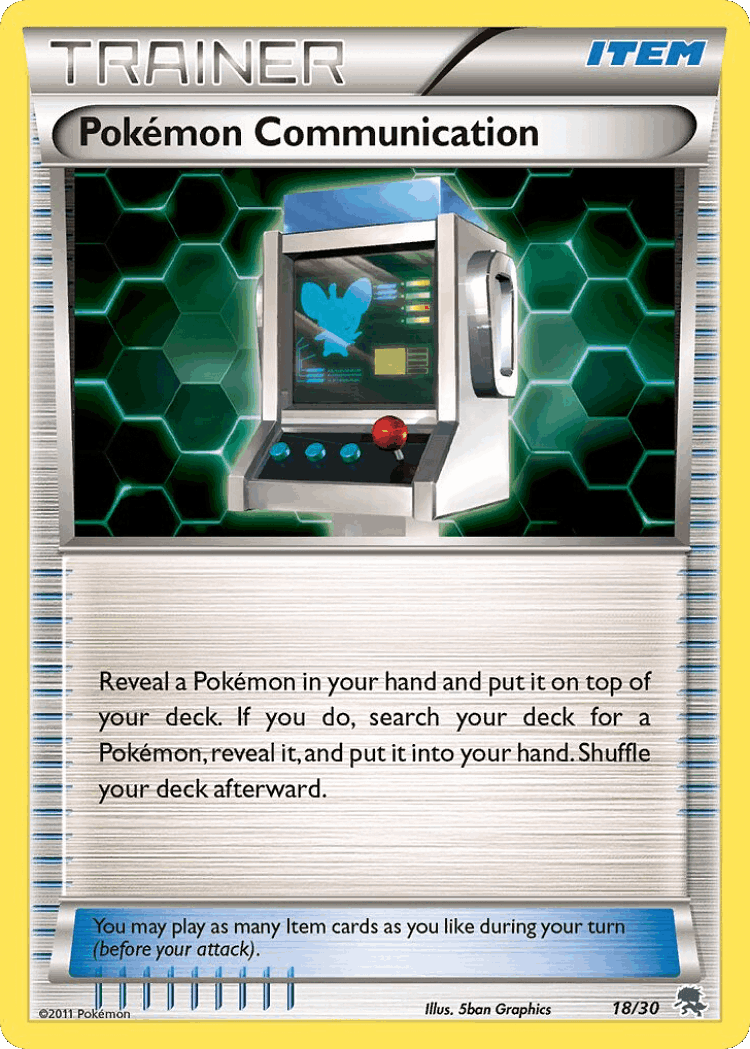 Pokémon Communication #18 from BW Trainer Kit Zoroark - Common - Illustrated by 5ban Graphics