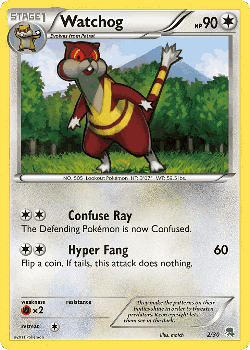 Watchog Pokémon TCG card art