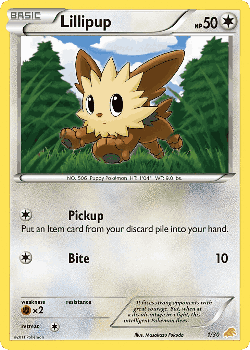 Lillipup Pokémon TCG card art
