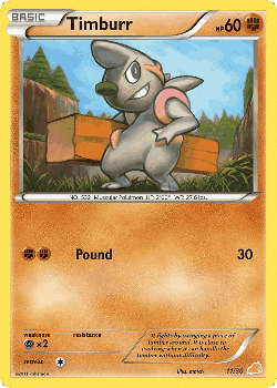 Timburr Pokémon TCG card art