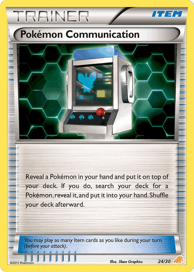 Pokémon Communication #24 from BW Trainer Kit Excadrill - Common - Illustrated by 5ban Graphics