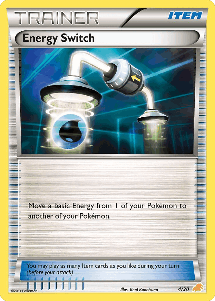 Energy Switch #4 from BW Trainer Kit Excadrill - Common - Illustrated by Kent Kanetsuna