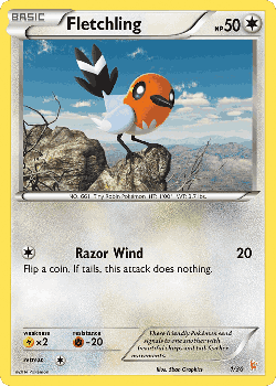 Fletchling Pokémon TCG card art